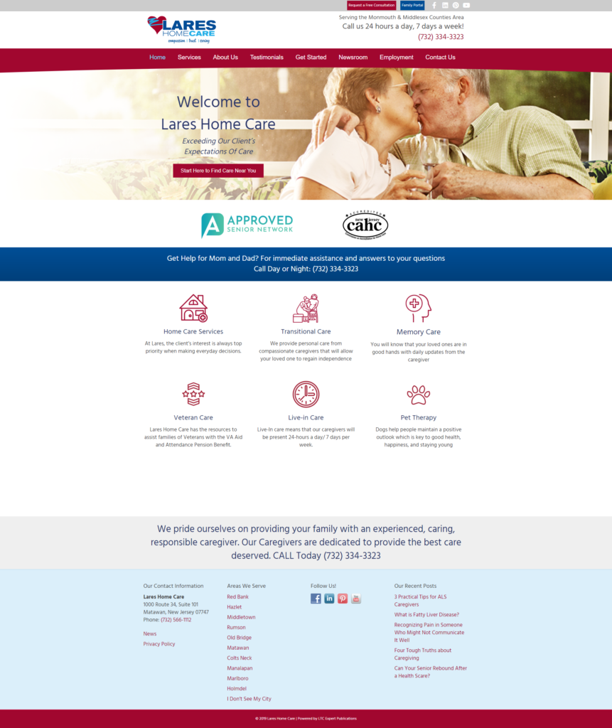 Sample Home Care Website